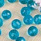 Transparent Acrylic Beads, Round, Cornflower Blue, 20mm