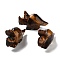 Natural Tiger Eye Carved Healing Rhinoceros Figurines, Reiki Energy Stone Display Decorations, 70.5x21.5x38mm