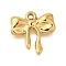 PVD Vacuum Plating 201 Stainless Steel Pendants, Bowknot Charm, Real 18K Gold Plated, 16x15x3mm, Hole: 1.2mm