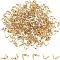 Nbeads 300Pcs 304 Stainless Steel Bead Tips, Calotte Ends, Clamshell Knot Cover, Golden, 8x4mm, Hole: 1.2mm, Inner Diameter: 3mm