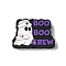 Halloween Theme Silicone Focal Beads, Silicone Teething Beads, Boo Boo Crew Nurse Ghost, 30x21x7mm, Hole: 3.5mm