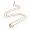 Brass Cable Chain Necklaces, Golden, 18 inch, 2x1.5mm