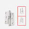 Non-Tarnish Stainless Steel Lift Off Hinge, Detachable Flag Hinges, for Wardrobe Door and Table Accessories, Stainless Steel Color, 76x30mm, Hole: 28mm