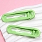 Iron Alligator Hair Clips, Oval, Hair Accessories for Women Girls, Light Green, 60x18mm