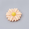 Resin Cabochons, Flower/Daisy, Light Salmon, 23x22x7mm