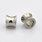 Tarnish Resistant Column 304 Stainless Steel Large Hole Beads, Stainless Steel Color, 10x8mm, Hole: 6mm