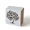 Folding Cardboard Candy Boxes, Wedding Gift Wrapping Box, Hollow Bird Cage, Tree, 6x3.8x6cm