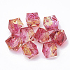 Two Tone Transparent Spray Painted Acrylic Beads ACRP-T005-26D-1