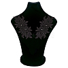 Computerized Embroidery Polyester Floral Lace Collar DIY-WH0321-87A-6