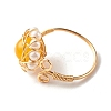 Natural Mixed Gemstone Finger Rings for Girl Women RJEW-TA00012-8