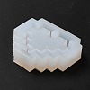 DIY Pixel Heart Quicksand Silicone Molds AJEW-A032-02-4