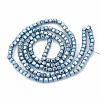 Electroplate Non-magnetic Synthetic Hematite Beads Strands G-T061-152A-2