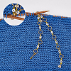 Alloy Hexagon & Enamel Bee Charm Knitting Row Counter Chains HJEW-PH01813-4