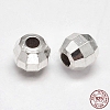 Faceted Round 925 Sterling Silver Beads STER-F012-02C-1