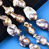 Natural Baroque Pearl Keshi Pearl Beads Strands PEAR-S019-04D-2