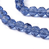 Faceted Glass Round Beads Strands X-GF6mmC22-2