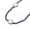 Natural Howlite Beaded Necklaces NJEW-G323-02-2