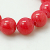 Natural Mashan Jade Round Beads Strands G-D263-6mm-XS16-1