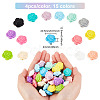 DICOSMETIC 60Pcs 15 Colors Food Grade Eco-Friendly Silicone Beads FIND-DC0001-28-2