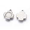 304 Stainless Steel Pendants Cabochon Setting STAS-E445-31A-2