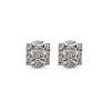 Brass Micro Pave Clear Cubic Zirconia European Beads KK-N242-008P-1