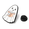 Halloween Theme Ghost Enamel Pin JEWB-E023-06EB-02-3
