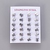 304 Stainless Steel Stud Earrings X-EJEW-F227-16P-3