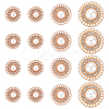 Gorgecraft 3 Style Alloy Rhinestone Shank Buttons FIND-GF0004-71LG-1
