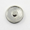 Platinum Plated Zinc Alloy Enamel Jewelry Snap Buttons SNAP-G001-18A-FF-2
