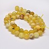 Natural Yellow Opal Round Bead Strands G-M296-02-10mm-5