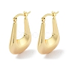 Brass Hoop Earrings EJEW-H301-02G-04-1