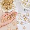 SUPERFINDINGS 120Pcs 4 Sytle CCB Plastic & Acrylic Linking Rings FIND-FH0006-19-3