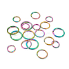 Yilisi 18Pcs 3 Style Ion Plating(IP) Rainbow Color 304 Stainless Steel Split Key Rings FIND-YS0001-13-2
