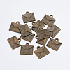 Tibetan Style Alloy Mail Charms EA10712Y-AB-4