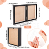 Double Plastic Vertical Hinged Photo Frames DJEW-WH0043-14B-01-2