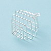 Iron Wire Spiral Bead Cage Pendants IFIN-Q126-01S-2