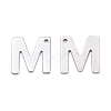 201 Stainless Steel Letter Charms STAS-S036-M-3