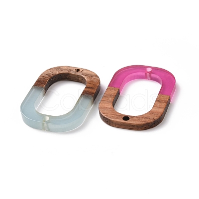 Resin & Walnut Wood Links connectors RESI-S367-06-M-1