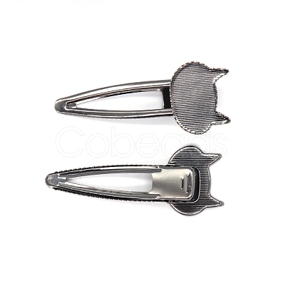 Iron Alligator Hair Clip Findings PW-WG97C09-05-1