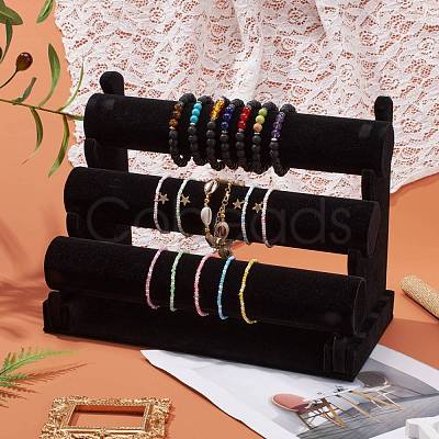 Velvet Bracelet Displays BDIS-WH0002-02-1