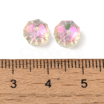 Electroplate Transparent Glass Beads EGLA-P061-06A-AB07-1