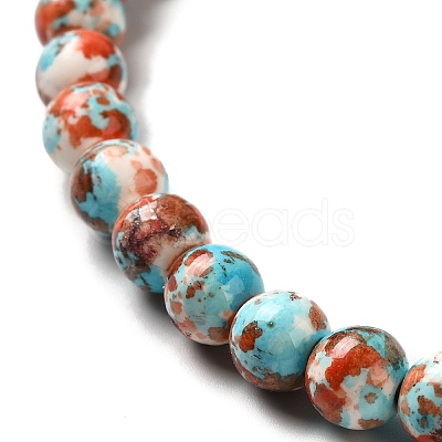 Synthetic Turquoise Dyed Beads Strands G-E594-24A-1