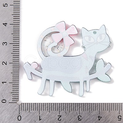 Cat Theme Acrylic Pendants MACR-U003-06C-1