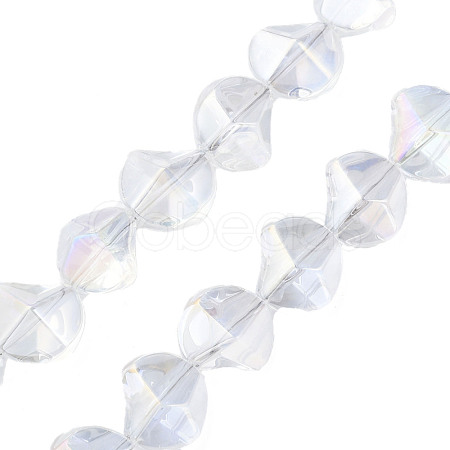Electroplate Glass Beads Strands EGLA-N008-019-D01-1