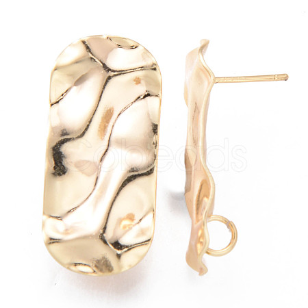 Brass Stud Earrings Findings KK-R116-014-NF-1