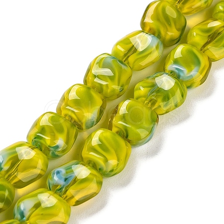 Handmade Milleflori Glass Beads Strands LAMP-M018-01A-02-1