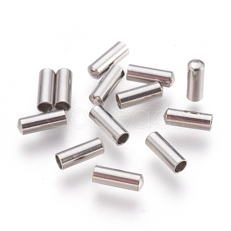 201 Stainless Steel Cord End Caps STAS-P207-05P-B-1