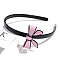 Resin Hair Bands, Hair Accessories for Women Girls, Bowknot, Pink, 125x55mm