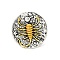 Alloy Brooches, Enamel Pins, for Backpack Clothes, Constellation, Scorpio, 19.5x3.5mm