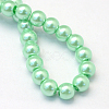 Baking Painted Pearlized Glass Pearl Round Bead Strands X-HY-Q330-8mm-63-4